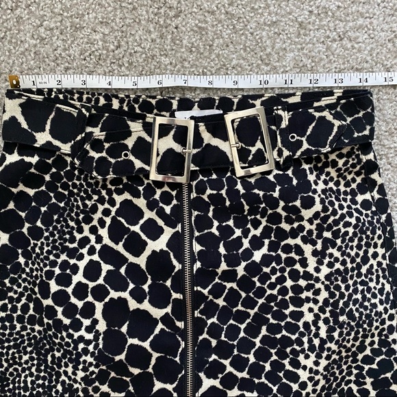 TOPSHOP Giraffe Print Mini Skirt NWT - Picture 10 of 11